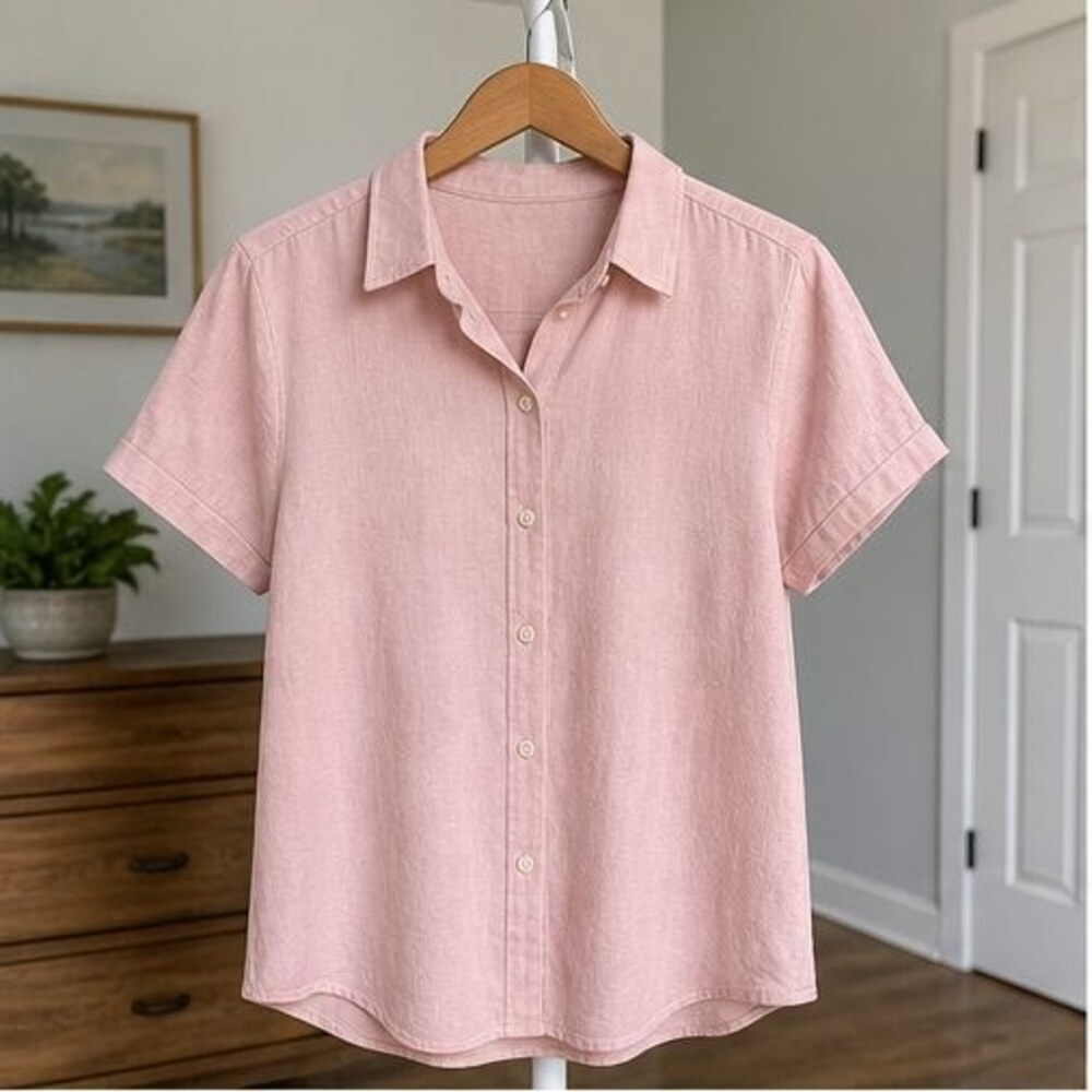 Blush Tie Neck Blouse